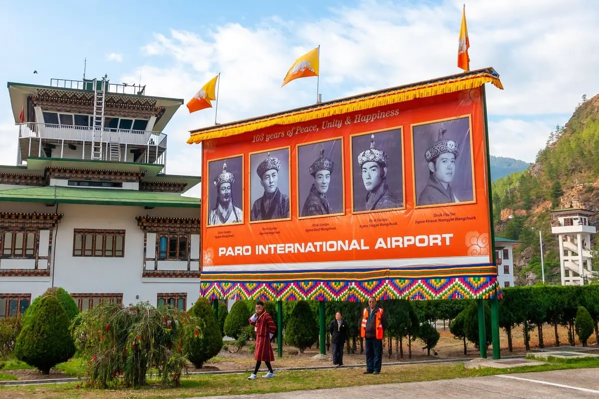 Aéroport international de Paro au Bhoutan