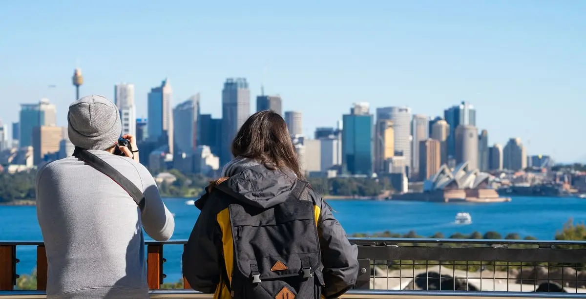 Touristes à Sydney