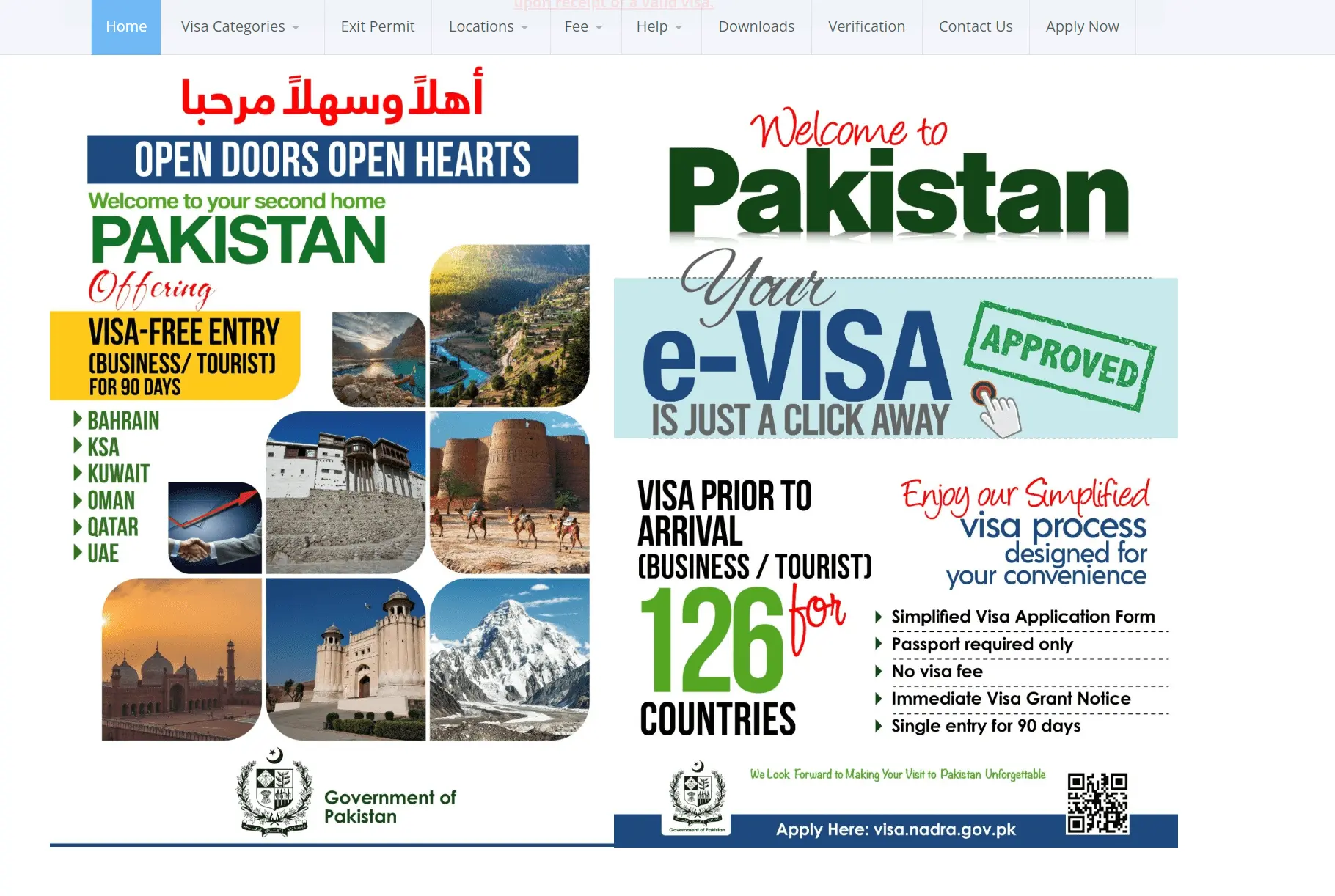 Pakistan e-Visa portal