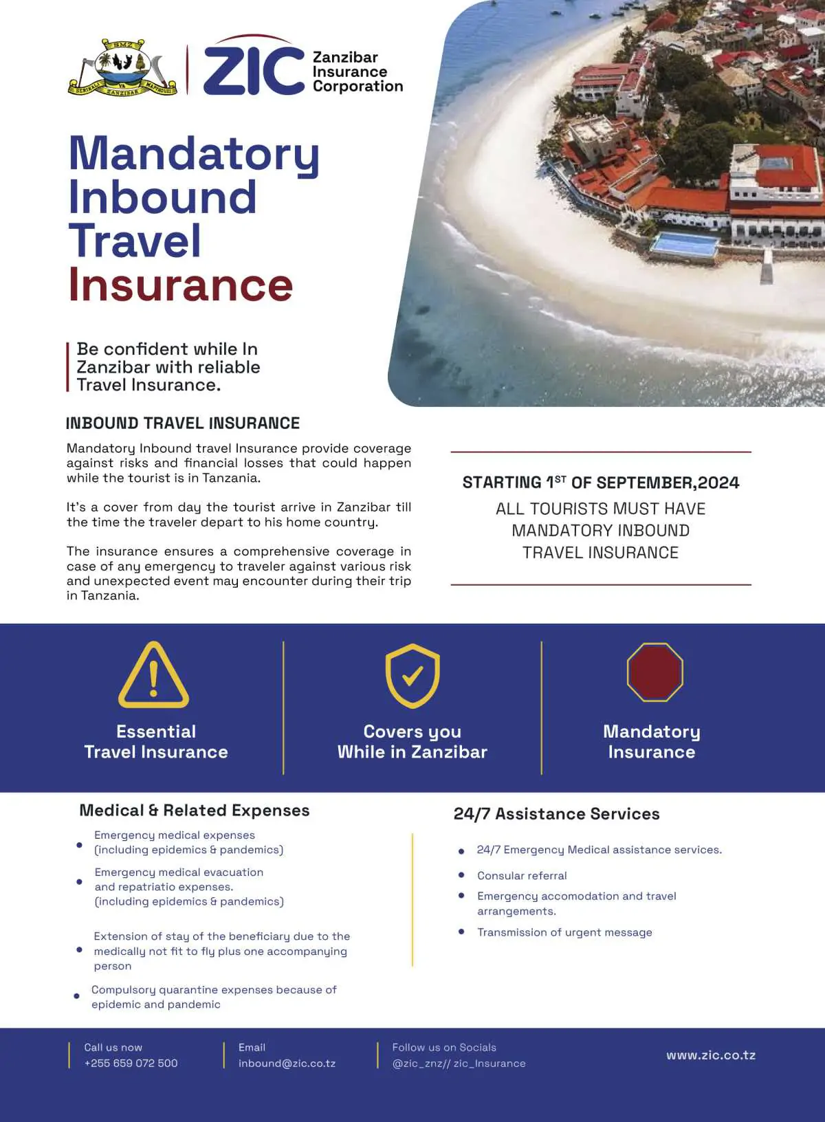 Zanzibar Travel Insurance Information