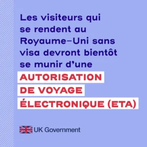 Autorisation de voyage électronique (ETA) pour le Royaume-Uni