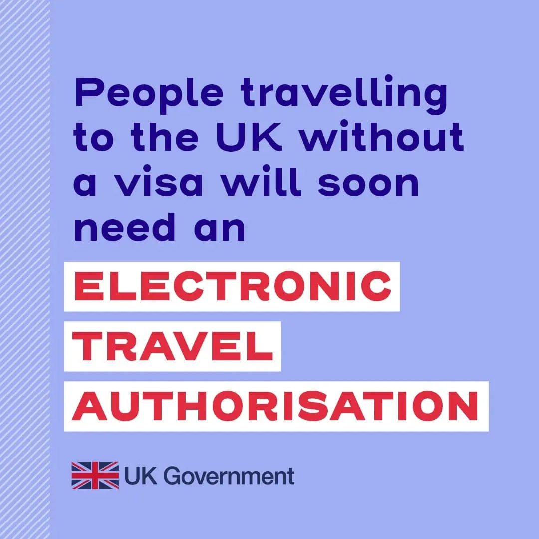 People travelling to the UK without a visa will soon need an electronic travel authorisation (ETA)