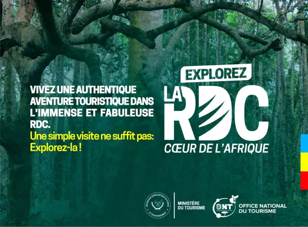 “Explore the DRC, heart of Africa”.