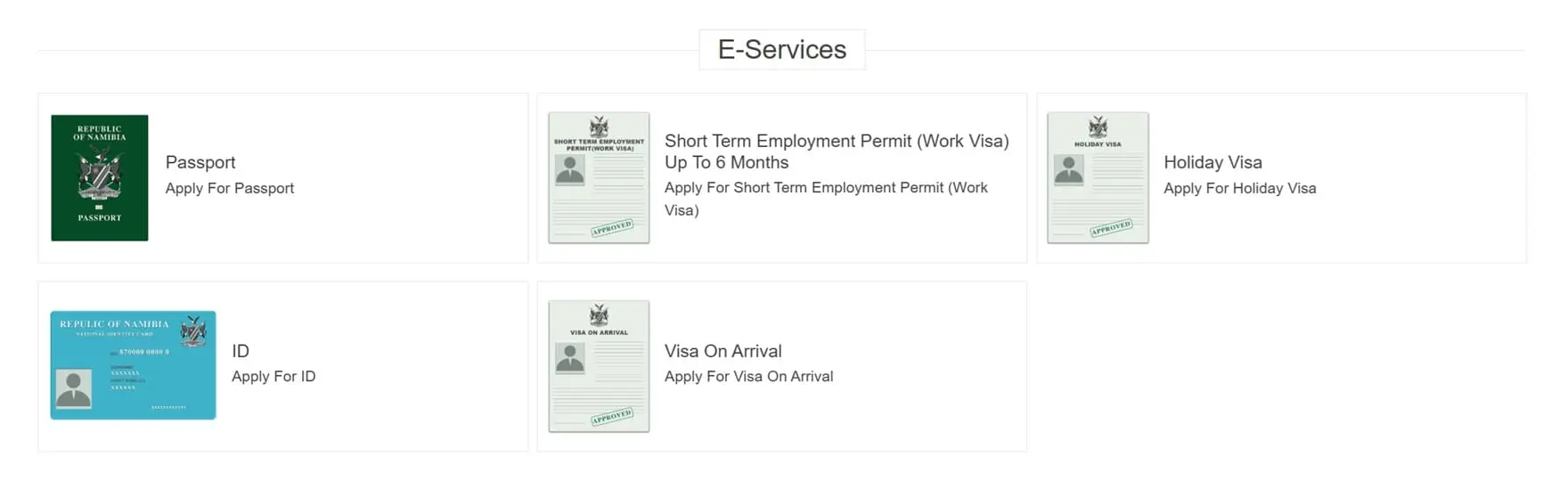 Electronic visa on arrival in Namibia