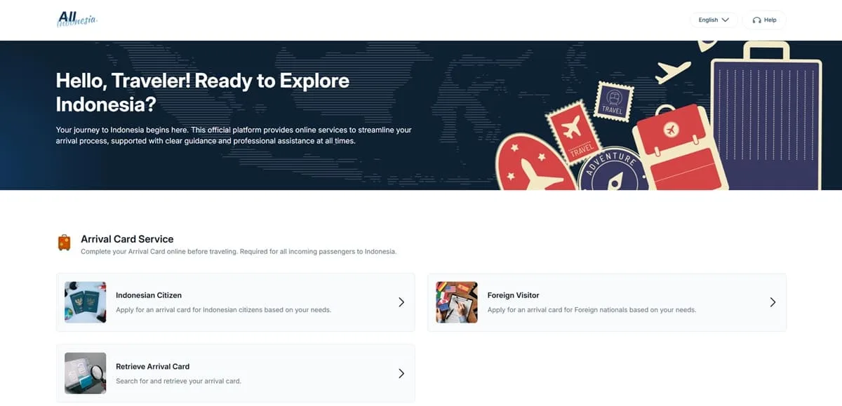 All Indonesia": the new centralized digital portal to streamline arriv