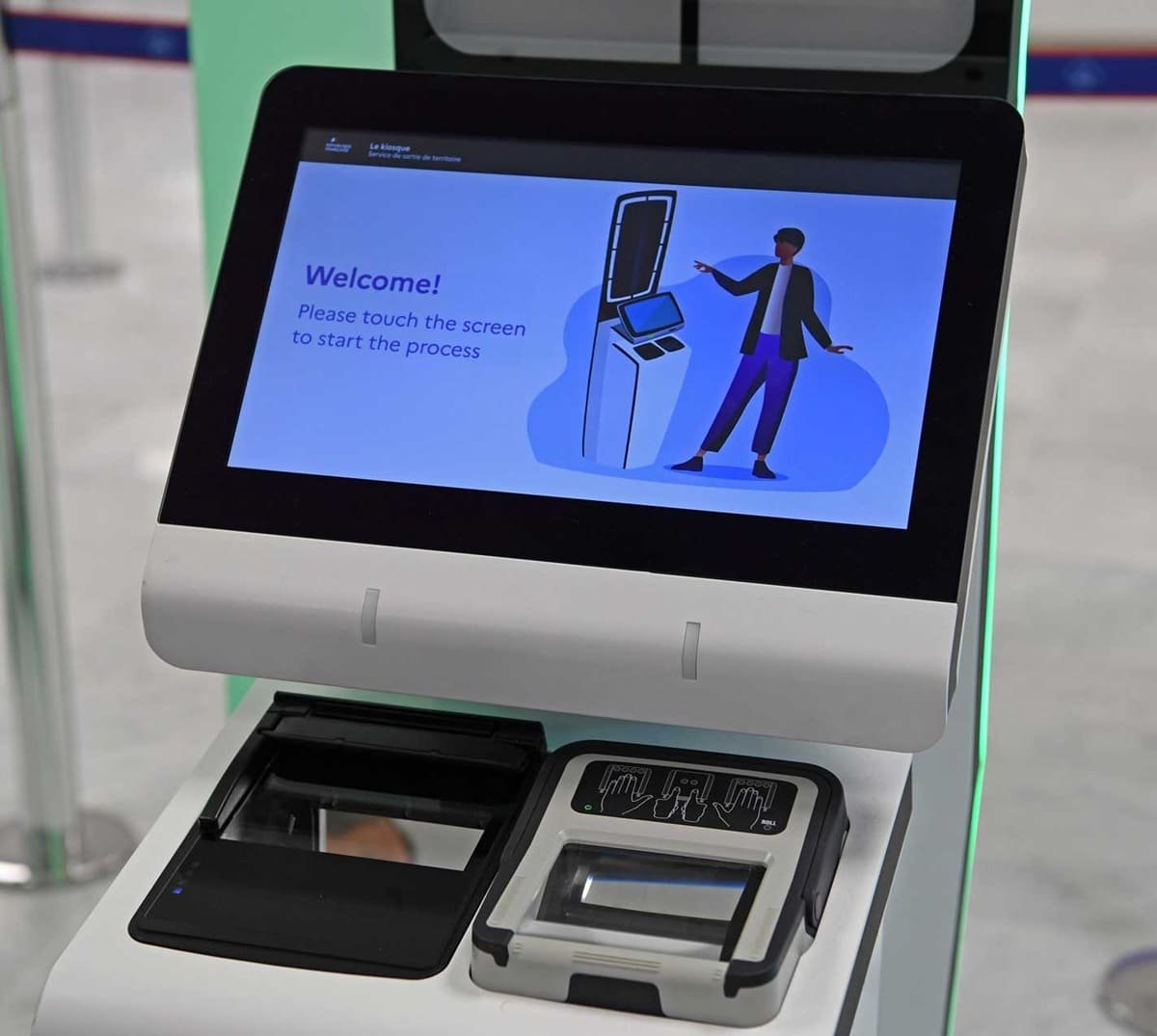 Example of an EES automatic kiosk Example of an EES automatic kiosk