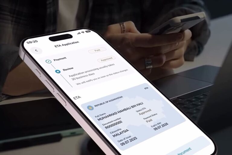 Kazajistán lanza su ETA para viajeros exentos de visado a través de la aplicación móvil “QazETA”