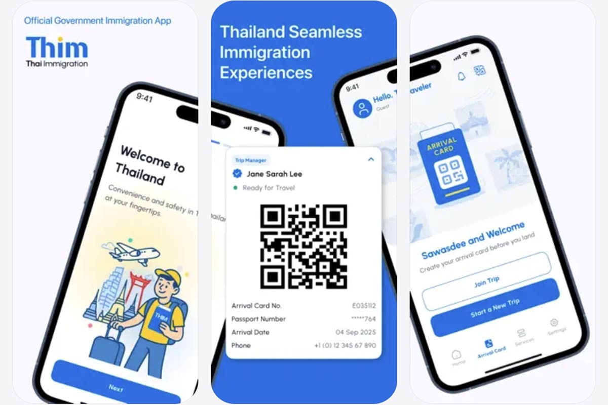 Thailand: THIM, the new immigration app designed to simplify the arrival card