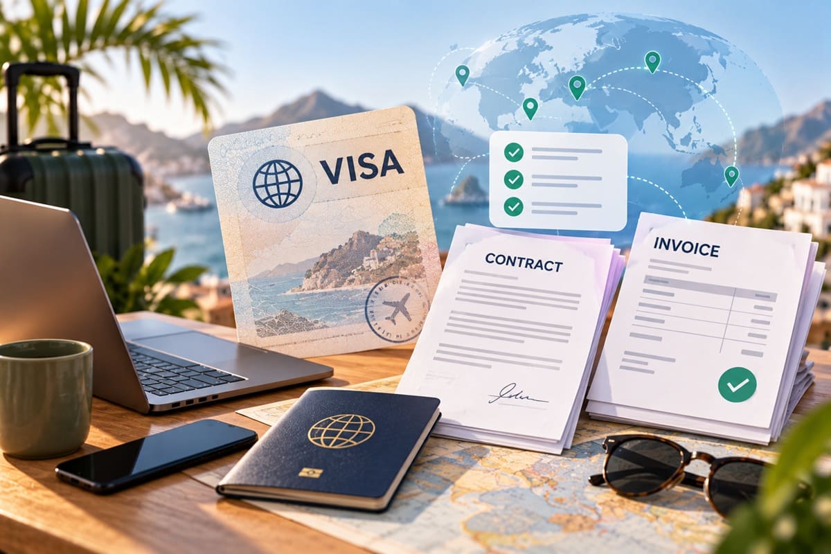 Digital nomad visa income proof: which contracts and invoices actually count