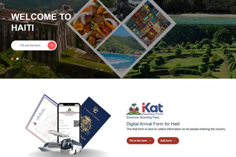 Haiti: iKat digital arrival and departure form mandatory since October 1, 2026