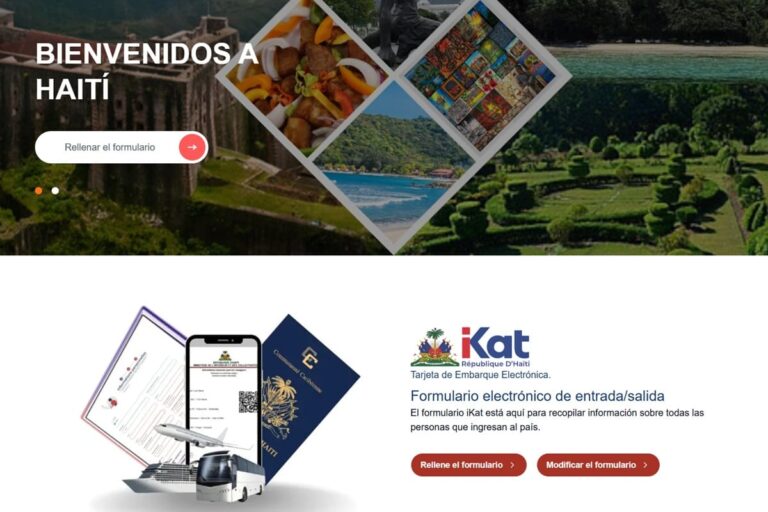 Haití: el formulario digital de entrada y salida «iKat» es obligatorio desde el 1 de octubre de 2026