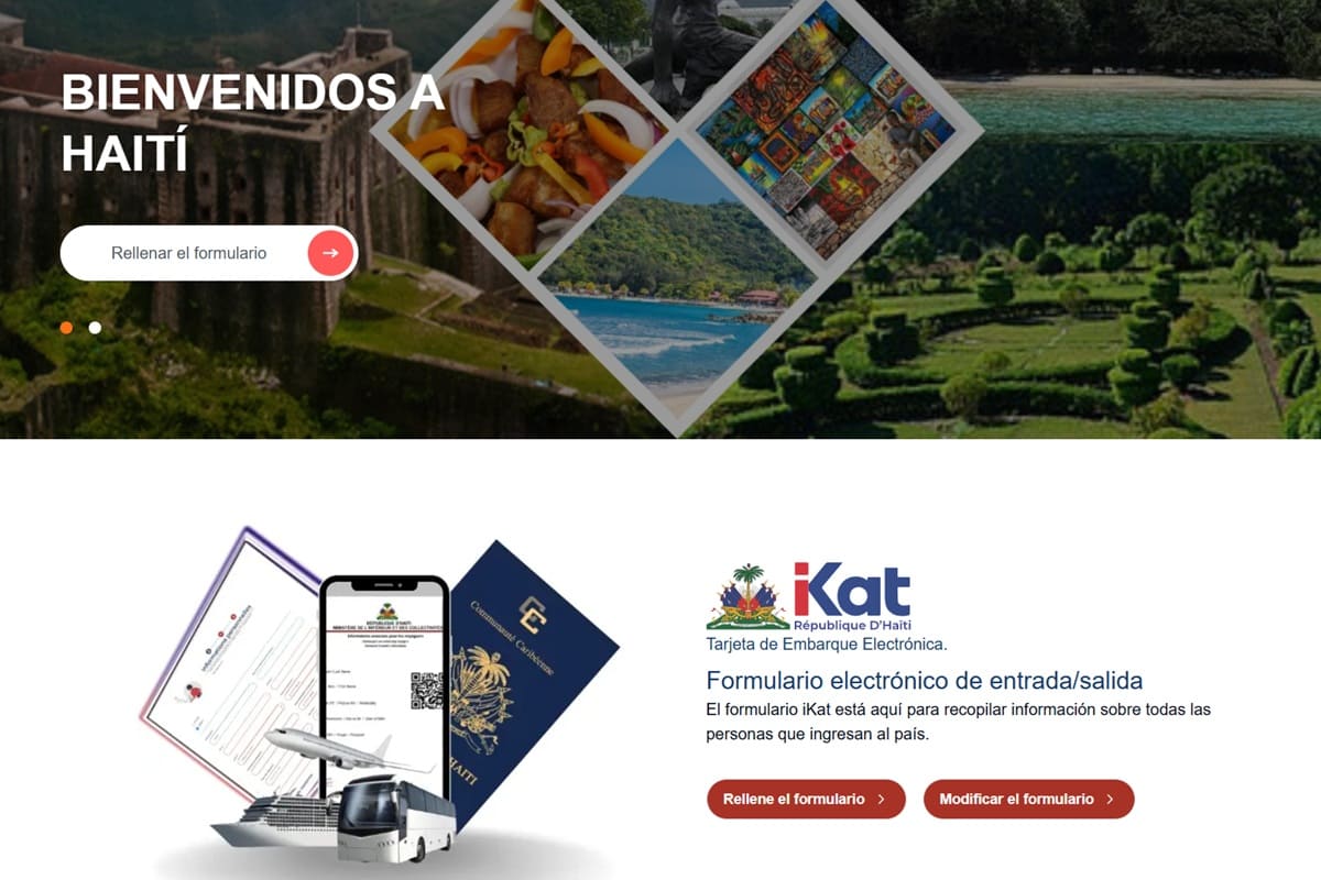 Haití: el formulario digital de entrada y salida «iKat» es obligatorio desde el 1 de octubre de 2026